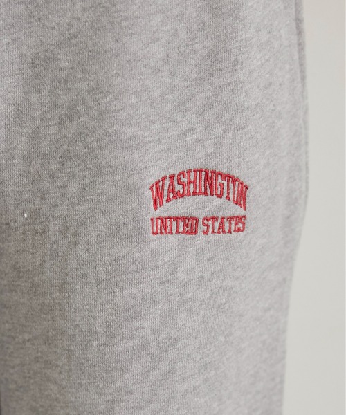 ANGIE（アンジー）の「ワンポイント刺繍 裏毛 スウェットパンツ（スウェットパンツ・レディース・杢グレー/ブラック/ホワイト/ライトグレー/ネイビー・MEDIUM/LARGE）」の8枚目の写真