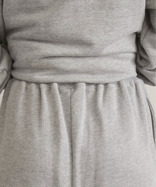 ANGIE（アンジー）の「ワンポイント刺繍 裏毛 スウェットパンツ（スウェットパンツ・レディース・杢グレー/ブラック/ホワイト/ライトグレー/ネイビー・MEDIUM/LARGE）」の7枚目の写真