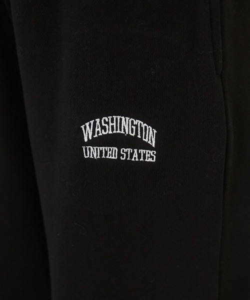 ANGIE（アンジー）の「ワンポイント刺繍 裏毛 スウェットパンツ（スウェットパンツ・レディース・杢グレー/ブラック/ホワイト/ライトグレー/ネイビー・MEDIUM/LARGE）」の12枚目の写真