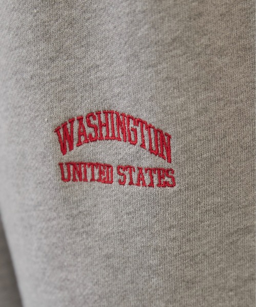 ANGIE（アンジー）の「ワンポイント刺繍 裏毛 スウェットパンツ（スウェットパンツ・レディース・杢グレー/ブラック/ホワイト/ライトグレー/ネイビー・MEDIUM/LARGE）」の14枚目の写真