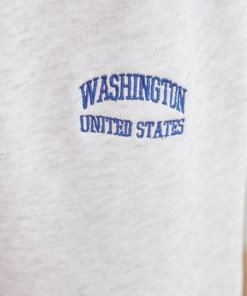 ANGIE（アンジー）の「ワンポイント刺繍 裏毛 スウェットパンツ（スウェットパンツ・レディース・杢グレー/ブラック/ホワイト/ライトグレー/ネイビー・MEDIUM/LARGE）」の13枚目の写真