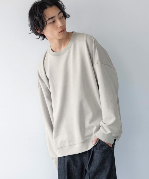 LOWRYS FARM（ローリーズファーム）の「カットスウェードドルマン 148803（スウェット・メンズ・グレー/チャコールグレー/ピンク/ネイビー・MEDIUM/LARGE）」の3枚目の写真