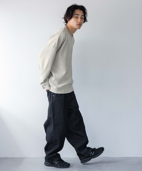 LOWRYS FARM（ローリーズファーム）の「カットスウェードドルマン 148803（スウェット・メンズ・グレー/チャコールグレー/ピンク/ネイビー・MEDIUM/LARGE）」の5枚目の写真