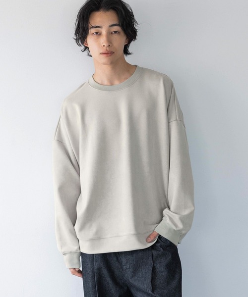 LOWRYS FARM（ローリーズファーム）の「カットスウェードドルマン 148803（スウェット・メンズ・グレー/チャコールグレー/ピンク/ネイビー・MEDIUM/LARGE）」の6枚目の写真