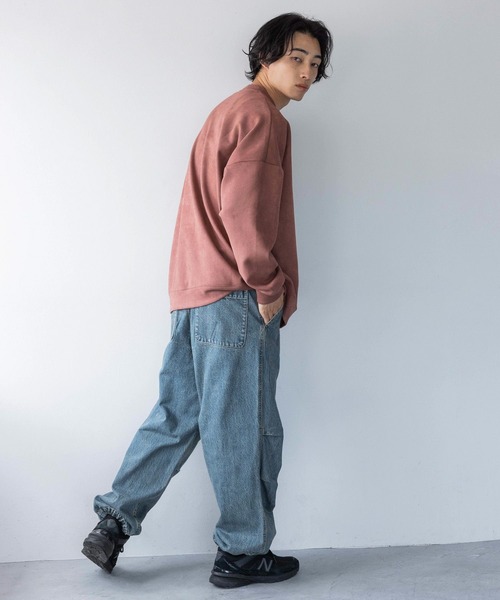 LOWRYS FARM（ローリーズファーム）の「カットスウェードドルマン 148803（スウェット・メンズ・グレー/チャコールグレー/ピンク/ネイビー・MEDIUM/LARGE）」の8枚目の写真