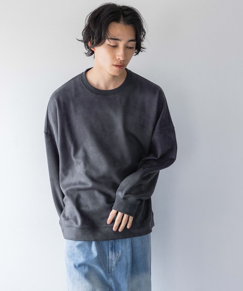 LOWRYS FARM（ローリーズファーム）の「カットスウェードドルマン 148803（スウェット・メンズ・グレー/チャコールグレー/ピンク/ネイビー・MEDIUM/LARGE）」の15枚目の写真