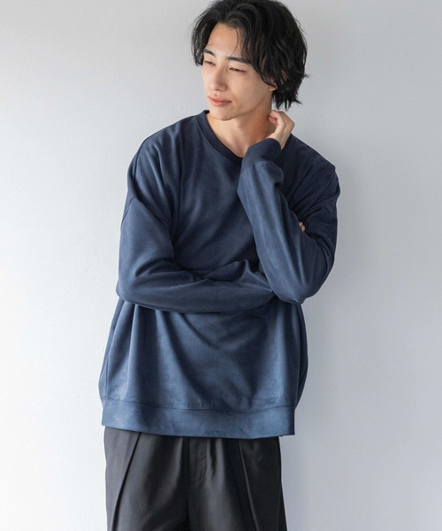 LOWRYS FARM（ローリーズファーム）の「カットスウェードドルマン 148803（スウェット・メンズ・グレー/チャコールグレー/ピンク/ネイビー・MEDIUM/LARGE）」の18枚目の写真