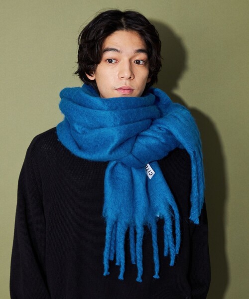 CITEN（シテン）の「＜CITEN＞プレーンストール（ストール/ショール・レディース・ライトブルー/オレンジ/ロイヤルブルー/ライトグレー・FREE）」の3枚目の写真