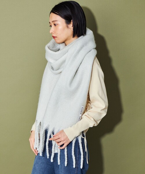 CITEN（シテン）の「＜CITEN＞プレーンストール（ストール/ショール・レディース・ライトブルー/オレンジ/ロイヤルブルー/ライトグレー・FREE）」の5枚目の写真
