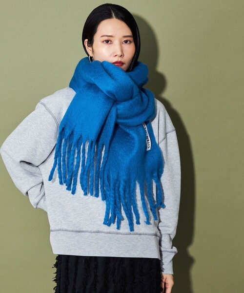 CITEN（シテン）の「＜CITEN＞プレーンストール（ストール/ショール・レディース・ライトブルー/オレンジ/ロイヤルブルー/ライトグレー・FREE）」の10枚目の写真
