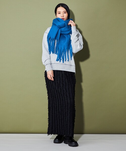 CITEN（シテン）の「＜CITEN＞プレーンストール（ストール/ショール・レディース・ライトブルー/オレンジ/ロイヤルブルー/ライトグレー・FREE）」の11枚目の写真