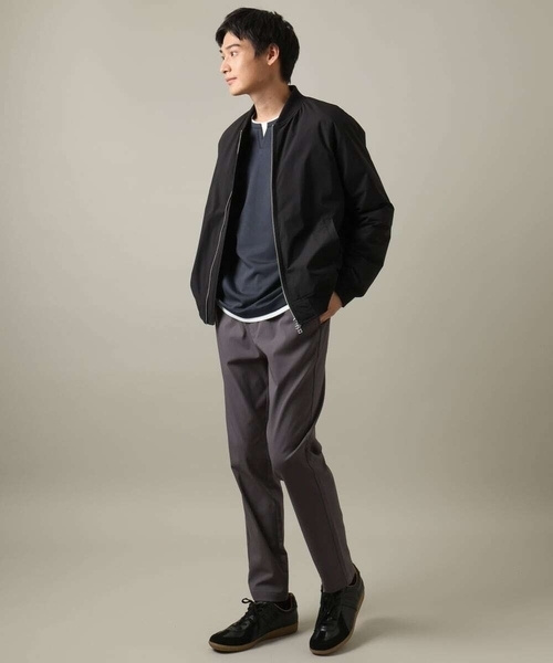 a.v.v(アーヴェヴェ)の「【きれいめで楽チン】キーネックフェイクレイヤードセミワイドカットソー(Tシャツ/カットソー・メンズ・ネイビー/ブラック/ボルドー・48/50/46/44)」の12枚目の写真