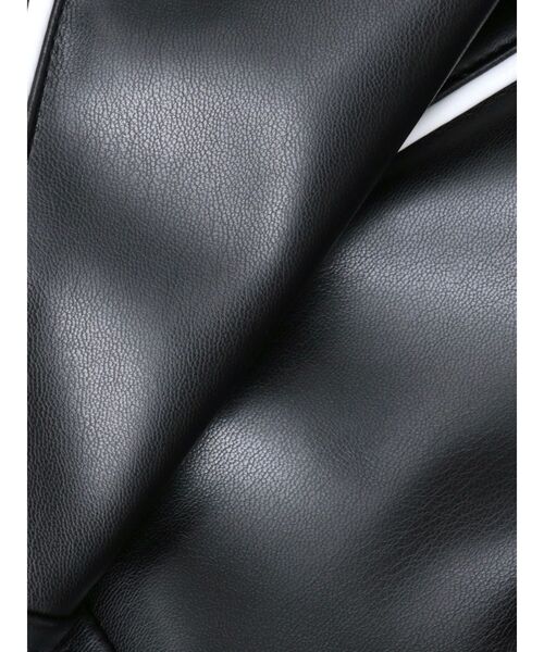 EATME（イートミー）の「バイカラーバイカージャケット（ライダースジャケット・レディース・ブラック/アイボリー・FREE）」の10枚目の写真