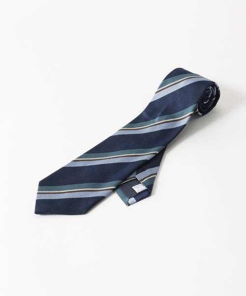 EDIFICE(エディフィス)の「AX レジメンタルタイ(ネクタイ・メンズ・ネイビー/ブラウン・FREE)」の4枚目の写真