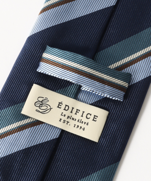 EDIFICE(エディフィス)の「AX レジメンタルタイ(ネクタイ・メンズ・ネイビー/ブラウン・FREE)」の5枚目の写真
