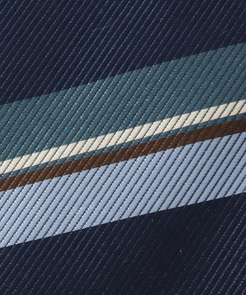 EDIFICE(エディフィス)の「AX レジメンタルタイ(ネクタイ・メンズ・ネイビー/ブラウン・FREE)」の7枚目の写真