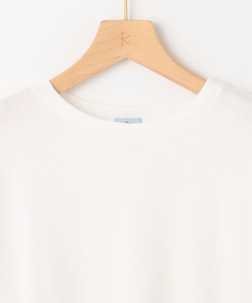 組曲(クミキョク)の「コットンベア天竺 カフス袖ロングTシャツ(Tシャツ/カットソー・レディース・アイボリー系・5/6/7)」の6枚目の写真