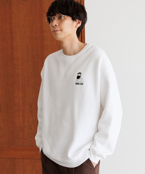 ぴざおぶ セール】ヒゲサガラ刺繍プルオーバー / 146562（スウェット