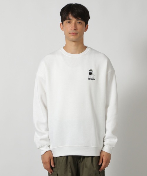 LAKOLE（ラコレ）の「ヒゲサガラ刺繍プルオーバー / 146562（スウェット・メンズ・ライトグレー/ホワイト/チャコール/オレンジ/ダークオリーブ・X-LARGE/MEDIUM/LARGE）」の13枚目の写真