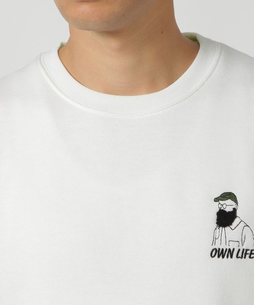 LAKOLE（ラコレ）の「ヒゲサガラ刺繍プルオーバー / 146562（スウェット・メンズ・ライトグレー/ホワイト/チャコール/オレンジ/ダークオリーブ・X-LARGE/MEDIUM/LARGE）」の16枚目の写真