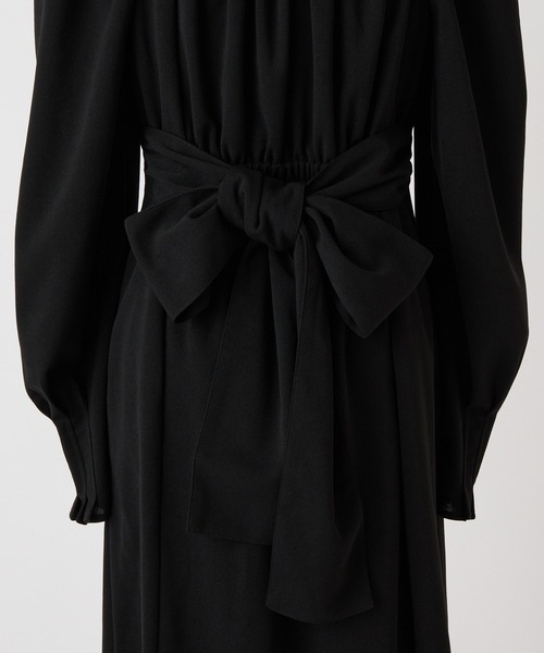 WEB限定】バックリボン美シルエットワンピース（ワンピース）｜one