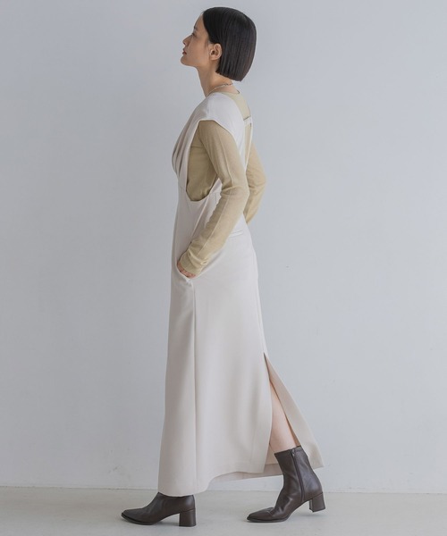 A part by(アパートバイ)の「≪追加2≫ラメリブシアー_長袖(Tシャツ/カットソー・レディース・ベージュ/ブラック/グレー系その他/アイボリー・FREE)」の8枚目の写真