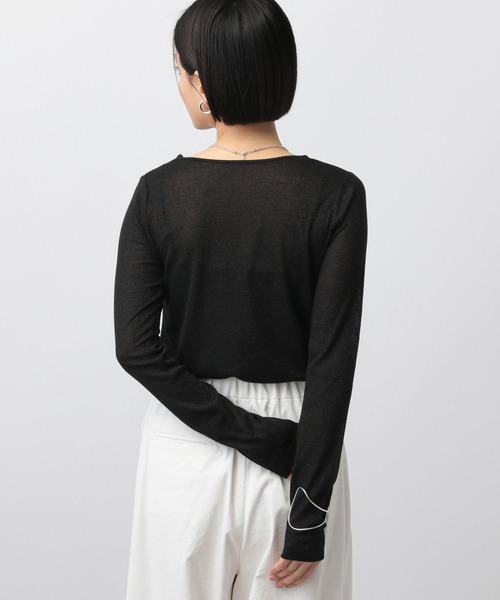 ≪追加2≫ラメリブシアー_長袖（Tシャツ/カットソー）｜A part