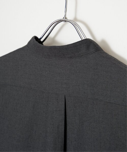 ikka（イッカ）の「イージーケアフランネルバンドカラーシャツ（シャツ/ブラウス・メンズ・チャコールグレー/ホワイト/ブラック/ネイビー・M/L/XL/S）」の17枚目の写真