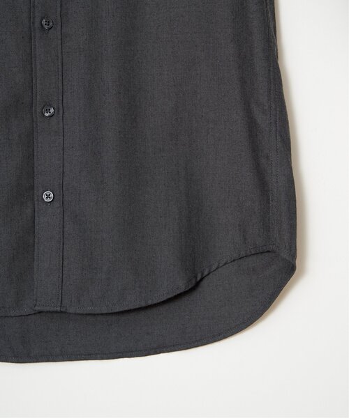 ikka（イッカ）の「イージーケアフランネルバンドカラーシャツ（シャツ/ブラウス・メンズ・チャコールグレー/ホワイト/ブラック/ネイビー・M/L/XL/S）」の18枚目の写真