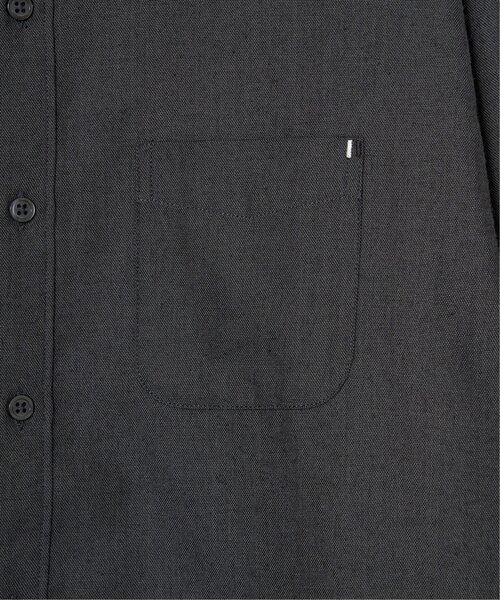 ikka（イッカ）の「イージーケアフランネルバンドカラーシャツ（シャツ/ブラウス・メンズ・チャコールグレー/ホワイト/ブラック/ネイビー・M/L/XL/S）」の22枚目の写真