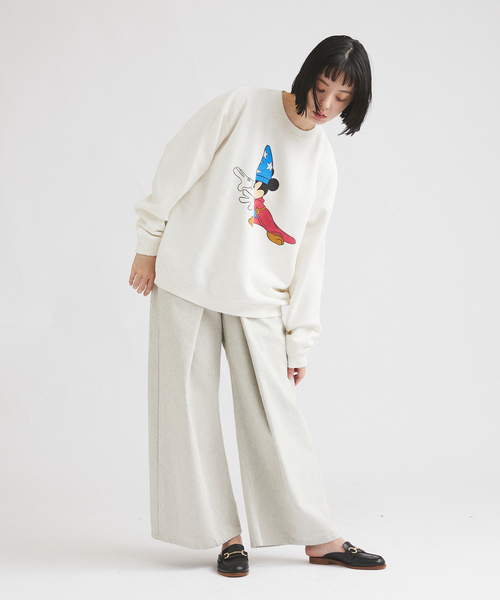 JOURNAL STANDARD(ジャーナルスタンダード)の「『ファンタジア』MICKEY MOUSE / ミッキーマウス 別注 ダメージスウェット(スウェット・メンズ・コバルトブルー/スミクロ/オレンジ/ホワイト/ブラック/ブラック系その他・LARGE/SMALL/MEDIUM)」の18枚目の写真