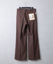 IO（イオ）（イオ）の「Wrangler/ラングラー WRANCHER/ランチャー センタープレス W1190きれいめスラックス フレアードレスパンツ（レングス74㎝）速乾梅雨にも◎（スラックス）」