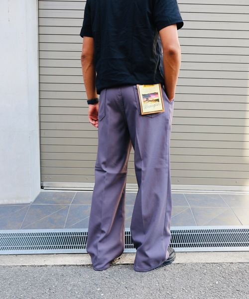 IO(イオ)(イオ)の「Wrangler/ラングラー WRANCHER/ランチャー センタープレス W1190きれいめスラックス フレアードレスパンツ(レングス74㎝)速乾梅雨にも◎(スラックス・メンズ・ブラウン/ブラック/ベージュ/ネイビー・SMALL/MEDIUM/LARGE/X-LARGE)」の13枚目の写真
