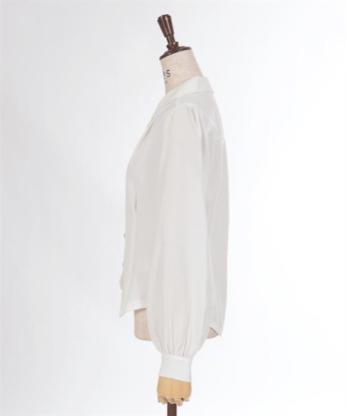 axes femme(アクシーズファム)の「コルセット風開襟ブラウス(シャツ/ブラウス・レディース・ブラック/パープル/ホワイト・FREE)」の10枚目の写真