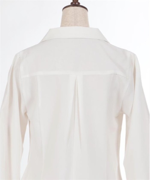 axes femme(アクシーズファム)の「コルセット風開襟ブラウス(シャツ/ブラウス・レディース・ブラック/パープル/ホワイト・FREE)」の15枚目の写真