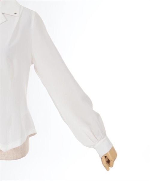 axes femme(アクシーズファム)の「コルセット風開襟ブラウス(シャツ/ブラウス・レディース・ブラック/パープル/ホワイト・FREE)」の17枚目の写真