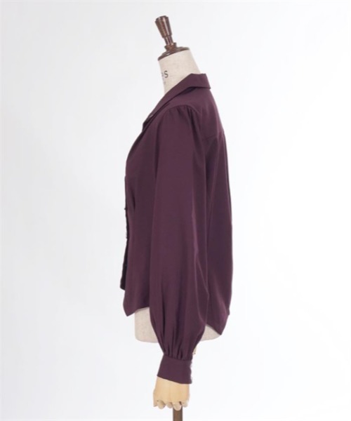 axes femme(アクシーズファム)の「コルセット風開襟ブラウス(シャツ/ブラウス・レディース・ブラック/パープル/ホワイト・FREE)」の19枚目の写真