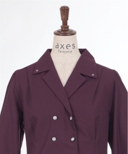 axes femme(アクシーズファム)の「コルセット風開襟ブラウス(シャツ/ブラウス・レディース・ブラック/パープル/ホワイト・FREE)」の21枚目の写真