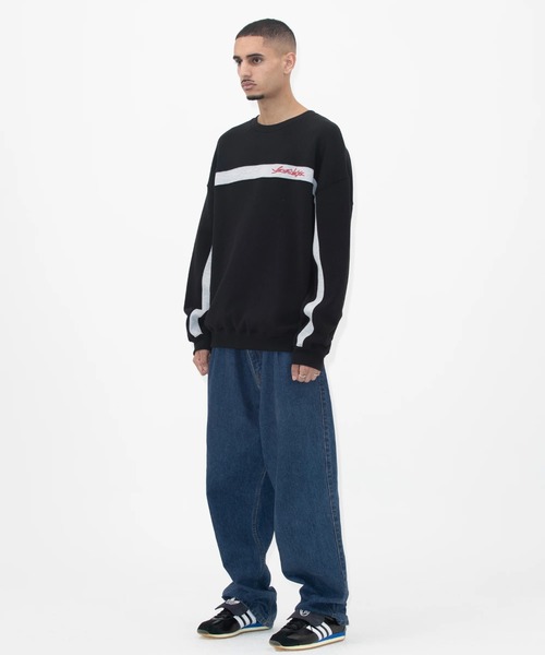さらに100円引き◆YESEYESEE◆Y.E.S Incision Sweatshirt YESEYESEE Y.E.S Thin Stripe Sweatshirt JE472 (YESEYESEE