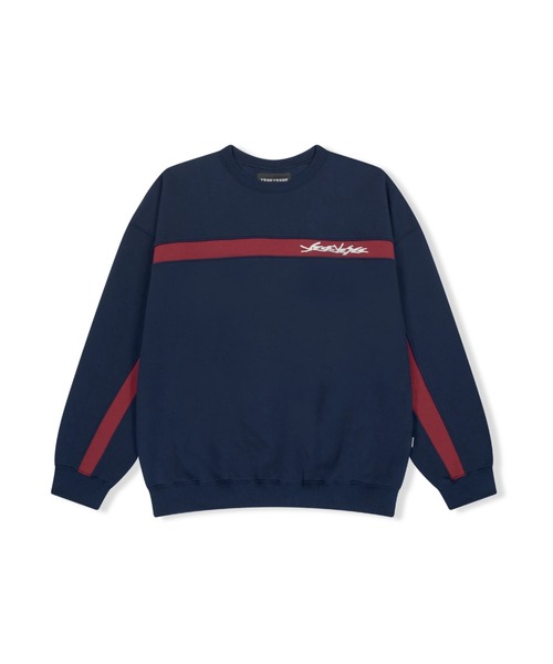 さらに100円引き◆YESEYESEE◆Y.E.S Incision Sweatshirt YESEYESEE Y.E.S Thin Stripe Sweatshirt JE472 (YESEYESEE