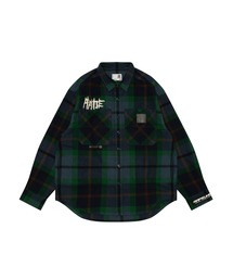 AAPE LONG SLEEVE FLANNEL SHIRT(CHECK)