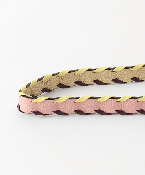 ajew（エジュー）の「＜ajew＞デザイン カラー ショルダーストラップ（スマホグッズ・レディース・ライム/ピンク・FREE）」の5枚目の写真