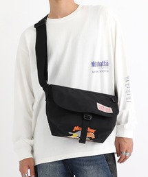 Manhattan Portage | Nylon Messenger Bag JR Flap Zipper Pocket Vinyl Lining Lauren Martin(メッセンジャーバッグ)