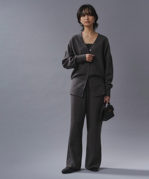 RASW（ラス）の「[RASW]ニットストレートパンツ（その他パンツ・レディース・アイボリー/チャコール・S/M/L）」の8枚目の写真