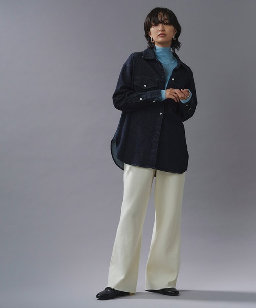 RASW（ラス）の「[RASW]ニットストレートパンツ（その他パンツ・レディース・アイボリー/チャコール・S/M/L）」の17枚目の写真