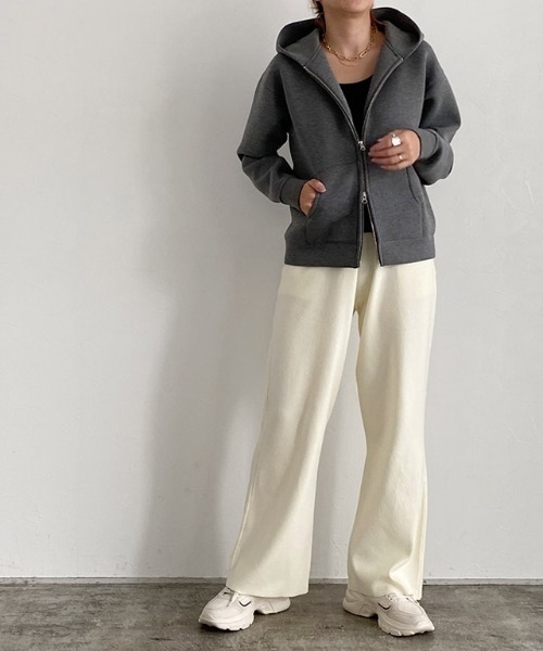 RASW（ラス）の「[RASW]ニットストレートパンツ（その他パンツ・レディース・アイボリー/チャコール・S/M/L）」の20枚目の写真