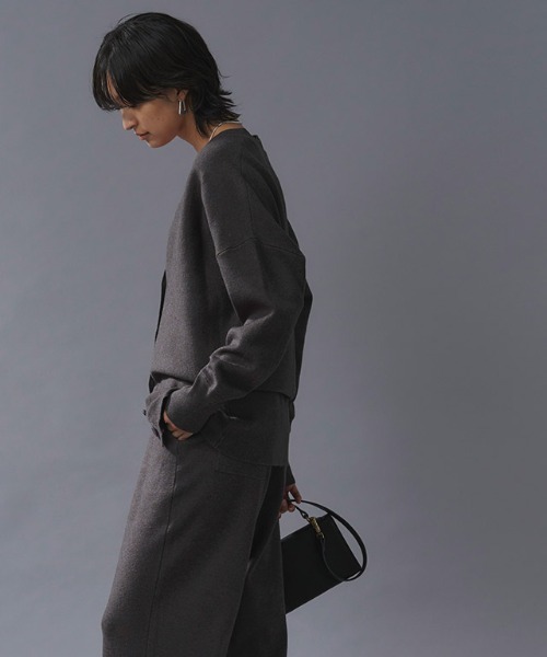 RASW（ラス）の「[RASW]ニットストレートパンツ（その他パンツ・レディース・アイボリー/チャコール・S/M/L）」の7枚目の写真