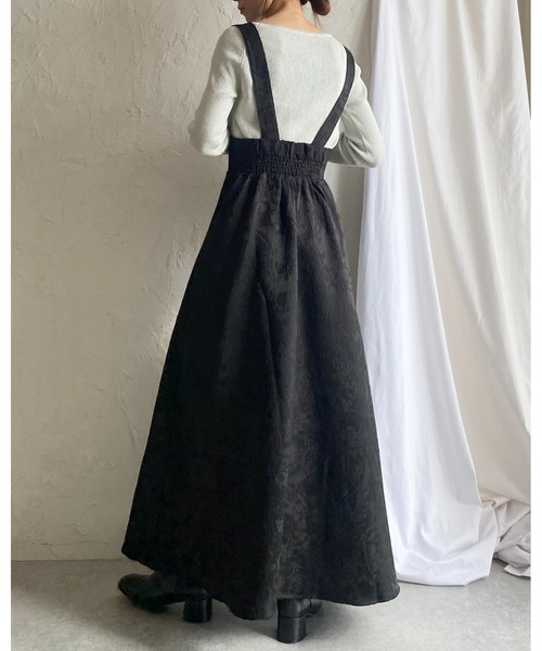 【セール】【低身長向けサイズあり】フロントジップふくれジャガードAラインタックフレアロングジャンパースカートワンピース(ジャンパースカート)|She's Closet(シーズクローゼット) 【セール】【低身長向けサイズあり】フロントジップふくれジャガードAラインタックフレアロングジャンパースカートワンピース(ジャンパースカート)|She's Closet(シーズクローゼット)