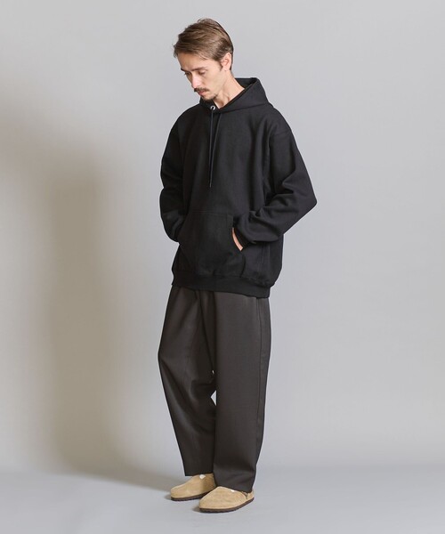 BEAUTY&YOUTH UNITED ARROWS（ビューティーアンドユースユナイテッドアローズ）の「バルキー スウェット フーディ（パーカー・メンズ・ブラック/オフホワイト/ダークブラウン・S/L/M/XL）」の6枚目の写真