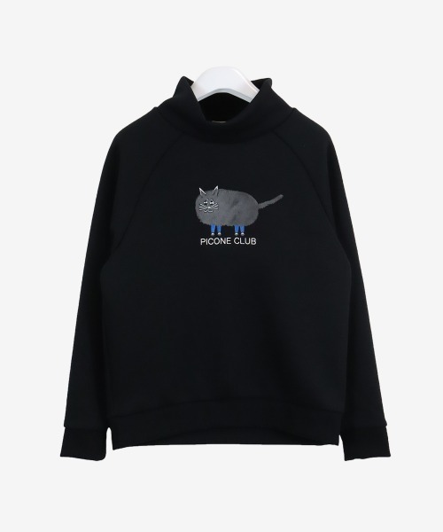 Picone CLUB（ピッコーネクラブ）の「吸汗速乾ＵＶ長袖ハイネックプルオーバー（Tシャツ/カットソー・レディース・ブラック/オレンジ/イエロー/パープル・S/M/L）」の7枚目の写真